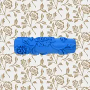 7'' Inch Texture Rubber Roller Single Color DIY Patterned Paint Roller Decora...