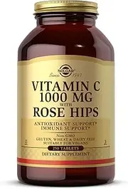 Solgar - Vitamin C 1000 mg with Rose Hips Tablets 250 Count