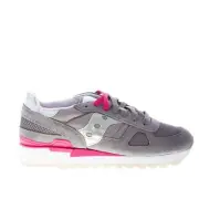 SAUCONY women shoes grey silver suede fabric Shadow sneaker s1108-834