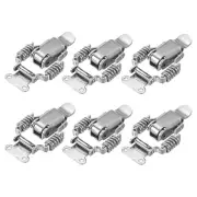 Spring Hasp Toggle Latches Lock, Stainless Steel Double Springs Latch, 6Pcs