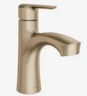 Moen Findlay 84516BZG Single-Handle Centerset Bathroom Faucet in Bronzed Gold