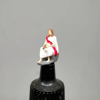 Jesus with Bible HO 1:87 miniature figure not preiser