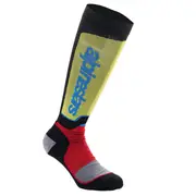 MX Plus Socks Black Red Light Blue