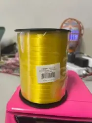 3/16" 500 YDS Spool Balloons Curling Ribbon - Yellow New!!!