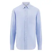 [Ferragamo] Ferragamo Jacquard Button-down Jacket 38 CM BLUE