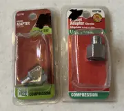 [2 Pack]ACE Chrome 1/4” X 3/8” Adapters #4337796