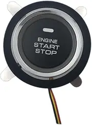 Beatifufu 1-Piece Car Ignition Panel Led Push Button Engine Start Switch for Electric Cars