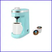 Lightweight Aqua Single Serve Coffee Maker with Auto Shut-off for Easy Brewing