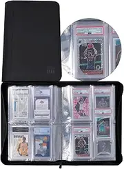 Rieton Graded Card Binder - Holds 40 PSA Slabs, 4 Pocket Slab Binder for PSA, CGC, CSG, FCG, FGS Slabs