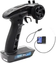 DTXMX Flysky FS-GT5 RC Transmitter with Gyro Receiver FS-BS6 2.4G 6CH RC Radio Controller for RC Buggy Crawler Car Boats Tank