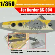 1/350 IJN Yamato Battleship Wooden Deck+Masking Sheet+Mast Kit for Border BS-004