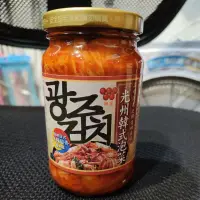 在飛比找蝦皮購物優惠-韓式泡菜 光州韓式泡菜 味全 泡菜 350公克 玻璃罐裝 罐
