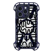 iPhone 16 Pro Ultra Bounce Case MagSafe Compatible Black Line Art by Corey Paige Designs