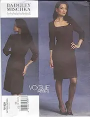 [VOGUE PATTERNS] V1121 Misses' Dress and Belt, Size EE (14-16-18-20)