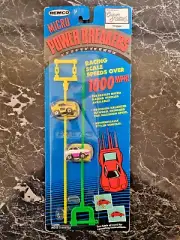 Vintage Remco Micro Power Breakers Plastic Toy Cars Rip Cord New Sealed 1989