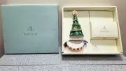 NIB Retired PartyLite Christmas Tree Tea Light Holder Small Spruce Snow Snuffer