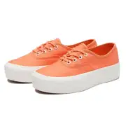VANS AUTHENTIC PLATFORM LACE UNISEX MEN SIZE 6.5 = WOMEN SIZE 8 SHOES ORANGE NEW