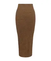 Elastic waist skirt IT42 Brown