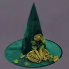 Creative Halloween Witch Hat Festival Atmosphere Green Witch Hat Makeup Props