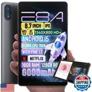 Zuleisy Android 15 Tablet 8.7 inch, Octa Core, 16GB RAM, 128GB ROM, 1TB Expan