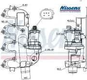 EGR GAS RECIRCULATION VALVE NIS98234 NISSENS I