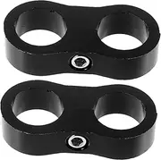 Alipis 2Pcs Hose Clamp for Fuel Line and Brake Line Durable Separator Clamp Mounting Clip for Motorbike Throttle and Automotive Applications