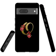 For Google Pixel 7 Case Tough Protective Cover Embellished Letter O