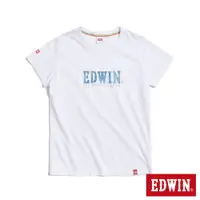 在飛比找蝦皮商城優惠-EDWIN 丹寧感印花短袖T恤(白色)-女款