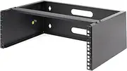 StarTech.com 4U Wall Mount Network Rack - 14 Inch Deep (Low Profile) - 19" Patch Panel Bracket for Shallow Server and IT Equipment, Network Switches - 44lbs/20kg Weight Capacity, Black (WALLMOUNT4)