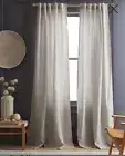 NWT! Quince Linen Cloud Filtering Curtains, 48" x 96"- 2 Panels. (E6)