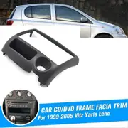 Audio Frame Cover Trim Kit Face Bezel 2 Din Car Stereo Radio Fascia Panel for Toyota Yaris Echo Vitz Platz 1999-2005