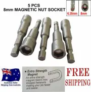 5 X HEX SOCKET DRIVER MAGNETIC NUT IMPACT DRILL BIT 8-14MM NUTS POWER TOOLS BITS