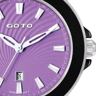 【GOTO】彩妝系列時尚手錶-黑x紫(GC0398B-33-N21)