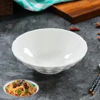 在飛比找樂天市場購物網優惠-廠家直銷中式酒店商用圓形餐具純白色陶瓷日韓式斗笠大湯碗面碗