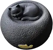 Cat Memorial Urn Angel Cat Memorial Cremation Box Practical, Loss Pet Remembrance Gift, Premium Sturdy Resin Animal Pet Urn