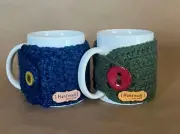 Handmade Mug Sweater Coozie Cozy w/Button Multiple Colors Available
