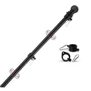 FlagPole,6FT Flagpole Kit for 3’ x 5’ American Flag-360° Tangle Resistant