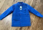 QUICKSILVER NWT Size L-14/16 Youth Boys Insulated Shirt Jacket Blue -038