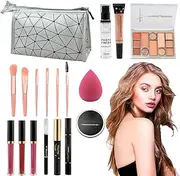 Professional Makeup Kit | Makeup Bundle Includes Eyeshadow Lipstick | /set Starter Makeup Bundle for Party Beginners Professionals