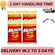 4x Bags Munch Peanut Brittle Bites Candy | Pure Tasty Peanut Goodness | 4oz