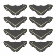 Metal Desk Corner Protectors Table Edge Cover Guard 40x40x9mm Bronze Tone 8pcs