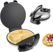 Electric Roti Maker Chapati Maker Machine,10 inch Non Stick Press Tortilla Maker,Adjustable Temperature Pancakes Maker Crepe Machine,Double-Sided Heating