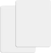 2pcs 15.7X11.8 in Plastic Placemats Matte Transparent Heat Resistant Washable Table Mats, Wipeable White Table Mat Large Vinyl Placemats, Hard Plastic Table Protector for Table,Dining,Kitchen,Crafting