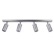 CLA LIGHTING Outdoor Adjustable Bar Spot Light - 4 Heads - GU10 - Titanium