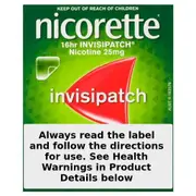 Nicorette Quit Smoking 16 Hour Nicotine Invisipatch Step 1 25mg 7 Patches