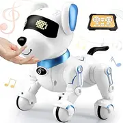 Britik Robot Dog Toys for Kids 8 9 10 11 12, Remote Control Dogs, Robot Dog for Kids 8-12, Pet Robotic, Electric Dog Toy, Robotic Dogs, Toys for 5 6 7 8 9 10 11 12 Years Old Boys Girls, Blue, Y878