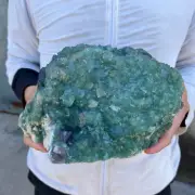 13.2lb NATURAL Green Cube FLUORITE Quartz Crystal Cluster Mineral Specimen