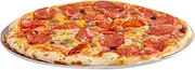 Restaurantware Met Lux 18 Inch Commercial Pizza Pan, 1 Coupe Style Pizza Cooking Tray - Heavy-Duty, 18-Gauge, Aluminum Round Baking Tray, Oven-Baking, for Pizzas & More, Silver