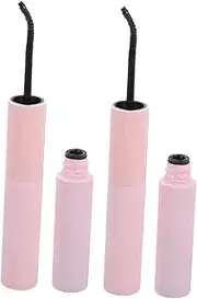 2pcs Quick-Dry False Eyelash Glue Quick-Drying Glue Extended Glue False Eyelashes Professional False Eyelashes Waterproof Adhesive Plug Spray Saliva Plug Plastic Shell Pink