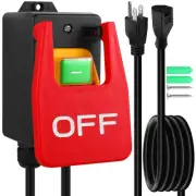 Paddle Switch for Table Saw, 110V to 120V Single Phase On/Off Switch with Lar...